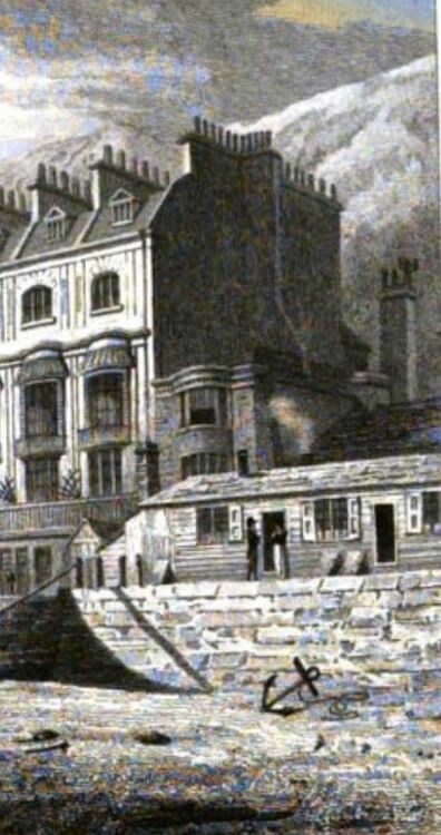 Warm Baths with Pelham Cottage behind 1824.jpg